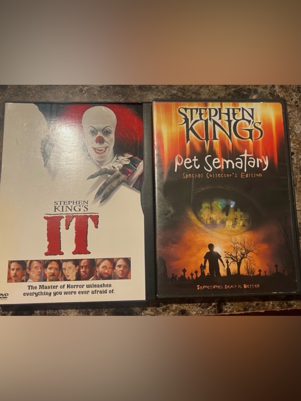 2 Stephen King DVD’s Pet Sematary and It